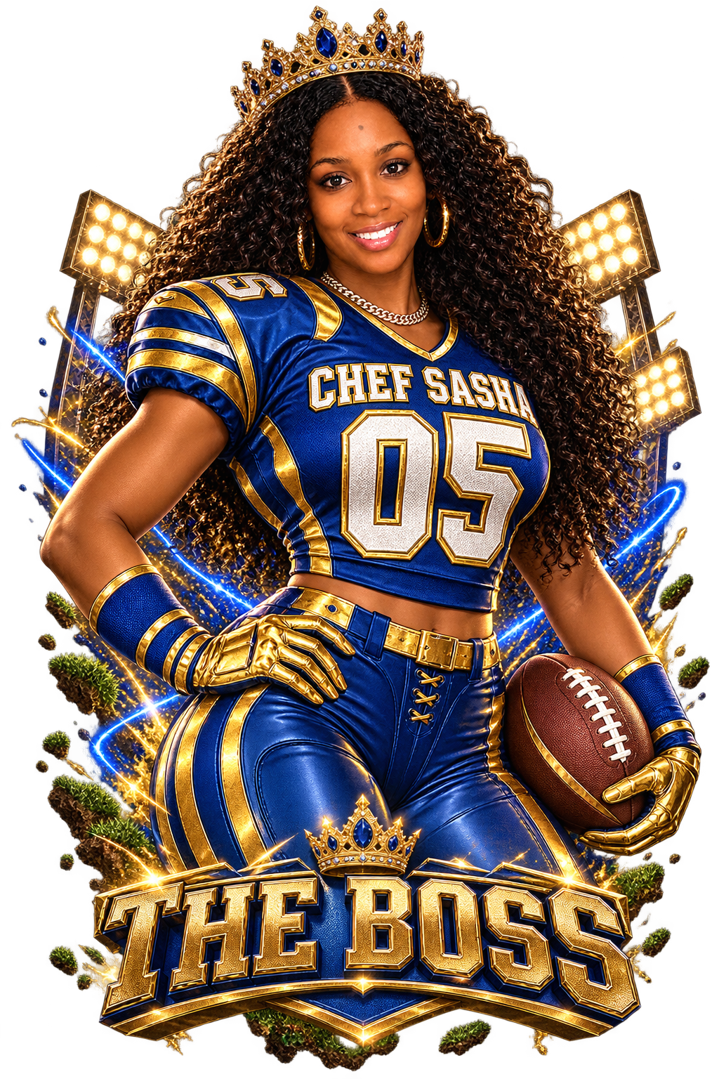 The Boss — football artwork featuring Chef Sasha The Boss